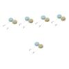 Beavorty 10pcs Macaron Shape Eyeglass Cleaner and Phone Screen Microfiber Cleaning Cloth for Lenses Screens and Cameras Washable Easy to Attach Keyring view 1