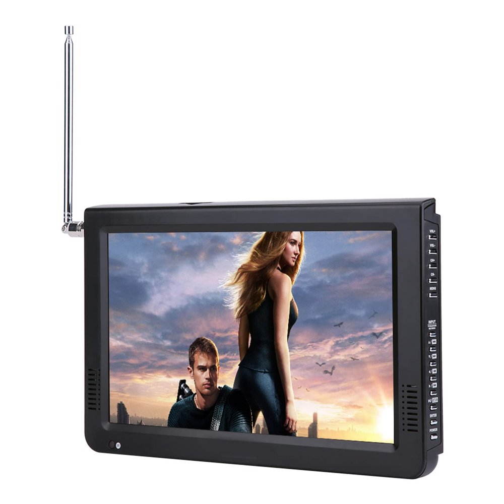 Yctze High Sensitivity 1080P Car Digital Television - Portable Mini Stereo TV with FM Radio, Perfect for Cars and Outdoor Entertainment (10ATSC)