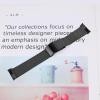 Gimuk Straps Compatible with Fitbit Charge 6/Charge 5, Mesh Loop Stainless Steel Replacement Watch Strap Band, Women's S/L view 3
