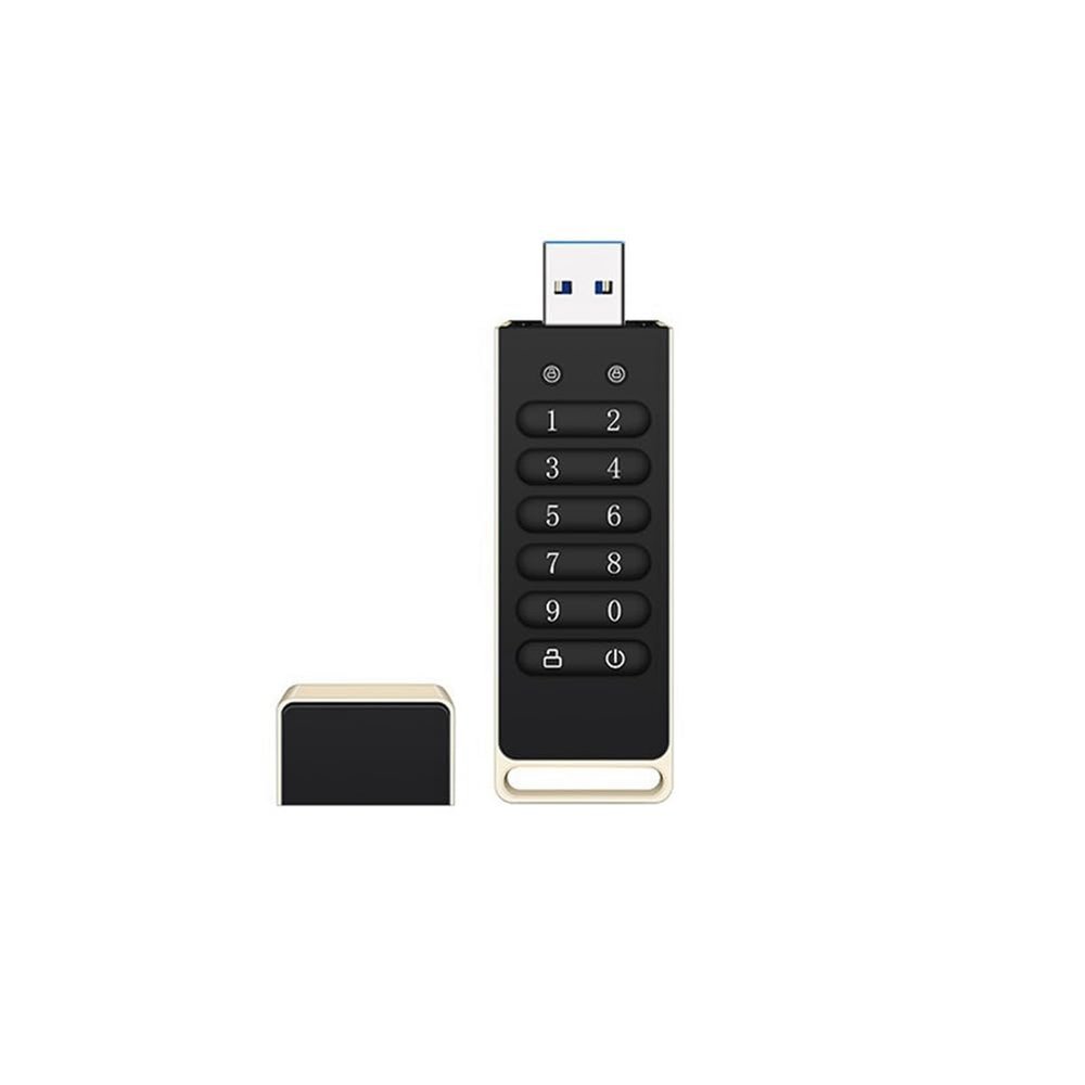 Srutueo Secure USB Drive, 32GB Encrypted USB Flash Drive Hardware Password Memory Stick with Keypad USB 3.0 Disk Flash Black, 500394890A3