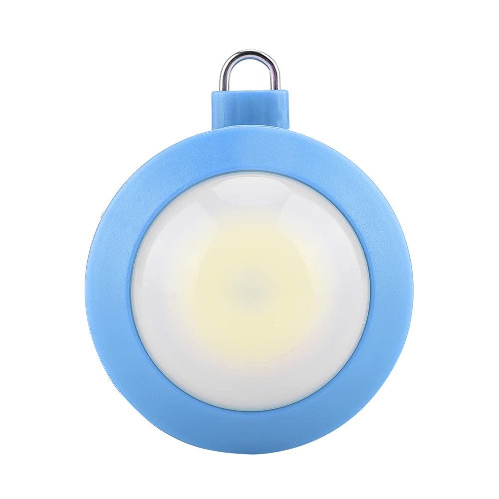 Gavigain Mini Light, COB LED Super Bright Round Camping Lights Outdoor Night Lamp with Hook, Blue, Gavigain4d3gq16vig
