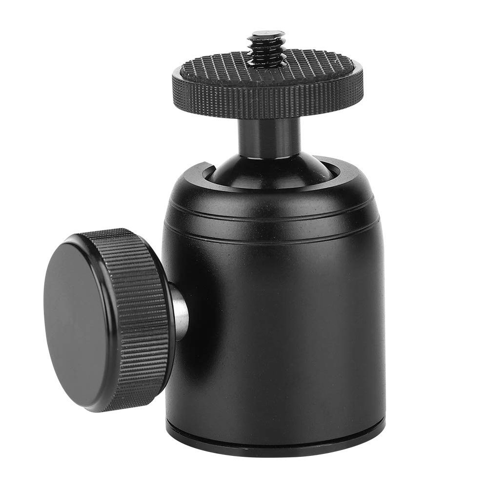Hot Shoe Mount Adapter, 360 Degree Metal Tripod Mini Balls Head, Balls Head Camera Mount Adapter for Cameras