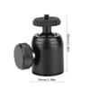 Hot Shoe Mount Adapter, 360 Degree Metal Tripod Mini Balls Head, Balls Head Camera Mount Adapter for Cameras view 4