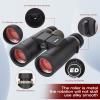 10x42 HD Binoculars for Adults Optical Binocular Bird Watching Binoculars for Hunting,Waterproof, Fogproof, Shockproof, Fully Multi-Coated Optics BaK4 Long Range 102m/1000M Binocular (10x42) view 4