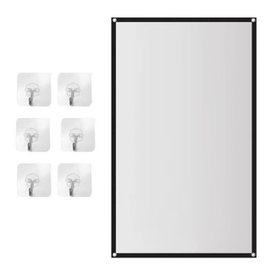 Srutueo Portable Projector Screen for Home Theater Outdoor HD White Foldable Anti- (72Inch), 511944A2