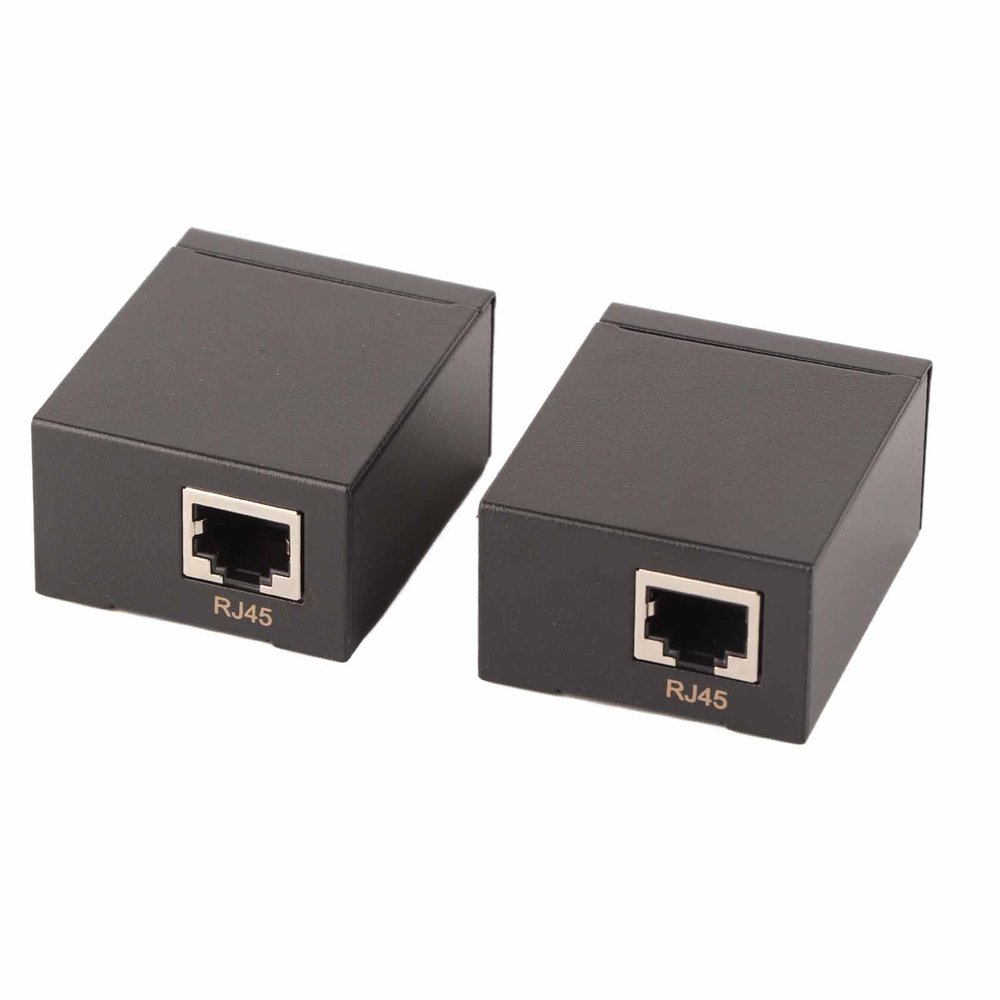 Yctze High Definition VGA Extender with Transmitter Receiver, Supports CAT5/6 Ethernet Cable, Great for Video Signal Extending