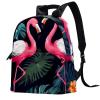 YTYVAGT Travel Backpack for Women,Backpack for Men,Tropical Leaves Flower Flamingo,Backpack view 1