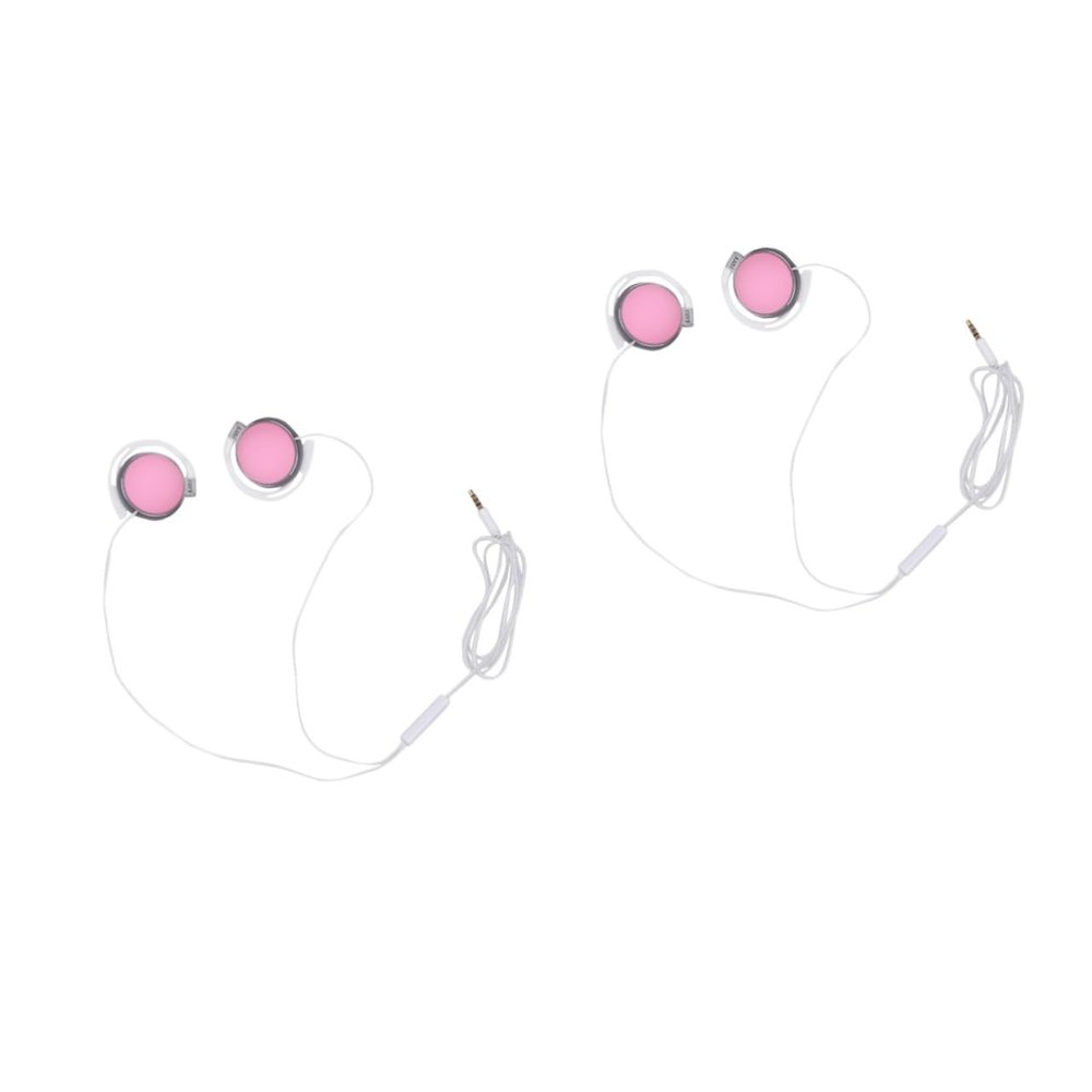 Angoily 2pcs Creative Neck Hanging Sports Earphone with Tuning Tip and Microphone Lightweight Aural Headset for Daily Use and Workouts Noise Reduction Sweat-Resistant Design