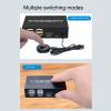 GOWENIC KVM for HDMI 4 Port Box, for HDMI KVM 1 Display 2 Computers Share Support 4Kx2K KVM with 2 USB Cables, 4 USB 2.0 Port, Support Mouse Printer view 4