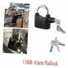 Outanaya Alarm Padlock High Decibel Theft Alarm and Rustproof Security Lock for Motorcycles Bicycles Doors and Containers Black view 3