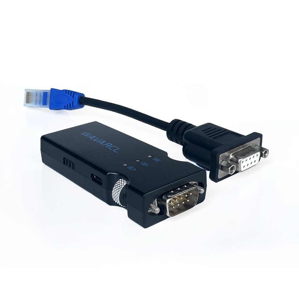 WAVARCL Long Range RS232/RS-232 Serial Bluetooth Adapter Supports 9 pin or RJ45 Interface,Cisco Compatible Console Cable,Wireless Configuration of switches, routers,etc. (WF610A)