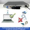 WAVARCL Long Range RS232/RS-232 Serial Bluetooth Adapter Supports 9 pin or RJ45 Interface,Cisco Compatible Console Cable,Wireless Configuration of switches, routers,etc. (WF610A) view 2