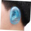 NOLITOY 8 Pairs Ear Shield Waterproof Ear Cover Hair Dyeing Ear Cover Salon Ear Protection Silicone Ear Caps Ear Salon Shower Ear Protector Waterproof Ear Plugs Toner Major, Sky-bluex2pcs view 2