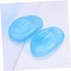 NOLITOY 8 Pairs Ear Shield Waterproof Ear Cover Hair Dyeing Ear Cover Salon Ear Protection Silicone Ear Caps Ear Salon Shower Ear Protector Waterproof Ear Plugs Toner Major, Sky-bluex2pcs view 3