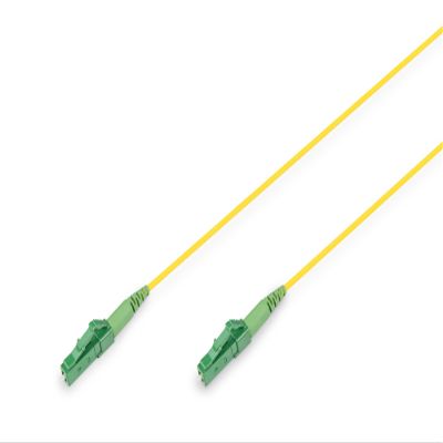 DIGITUS DK-2933-01-APC-SX  OS2 Fiber Optic Cable  1m  LC/(APC) to LC/(APC)  Simplex  FTTH, FTTB & FTTx  SM Singlemode Fiber Optic LAN Cable  Fibre Type: 9/125   Yellow