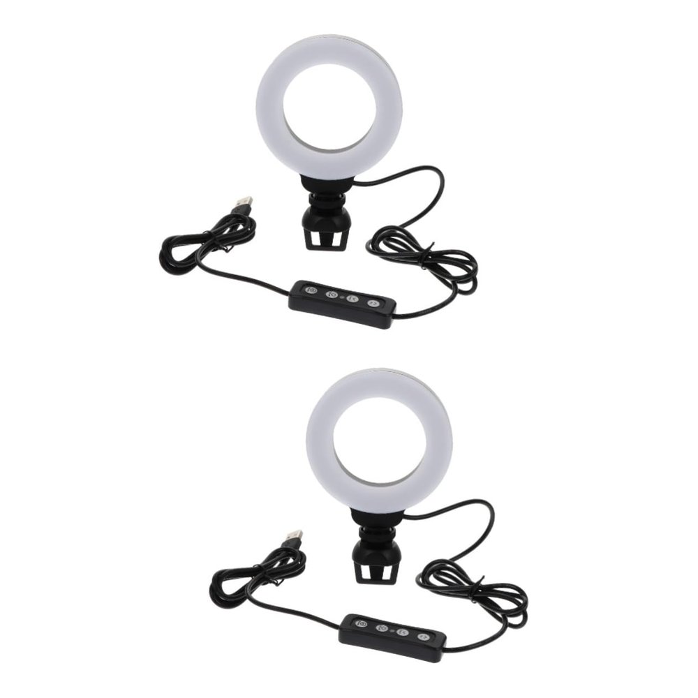 Angoily 2pcs Led Light for Video Conferencing Desktop Clip Light Soft Illumination for Clearer Webcam Meetings Portable Lighting for Laptops and Tablets