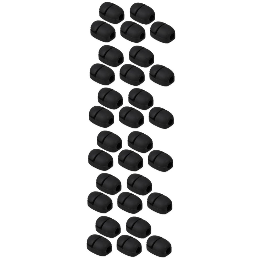 Angoily 30pcs Self-Adhesive Cable Management Clips Strong Adhesive Wire Holder for Desktop Cord Organizer Clips for Desk Closet Organization