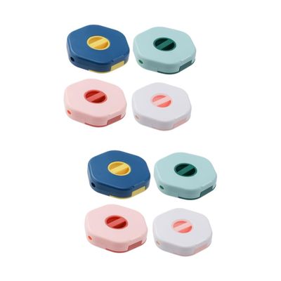 Angoily 8pcs Cord Winder Cable Organizer Box Rotation Buckle Data Cable Storage Box for Multiple Use