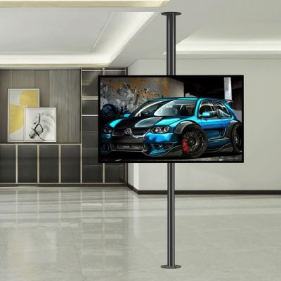 tv wall mount,wall mount tv bracket, TV Floor Stand - Adjustable TV Mount Bracket, LCD TV 360 Degree Rotating Frame Floor Stand, Partition Wall Rotating Rack, Fits 32-75inch LED Screen Display (Size :