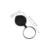Angoily 4sets Rubber Objective Lens Caps for Binoculars Protective Covers for Models Easy to Install Convenient Lens for Outdoor Activities view 2