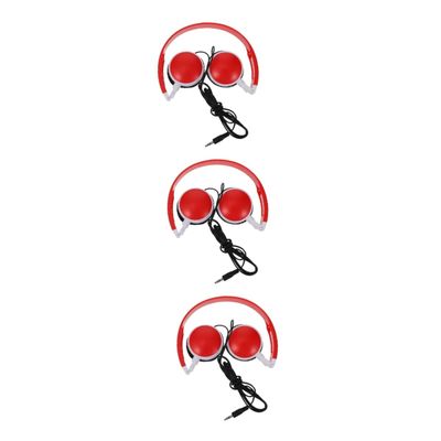Angoily 3pcs Headphones for Boys and Girls -Mounted Earphones Mic Student Headphones Music Headset for Boy Girl