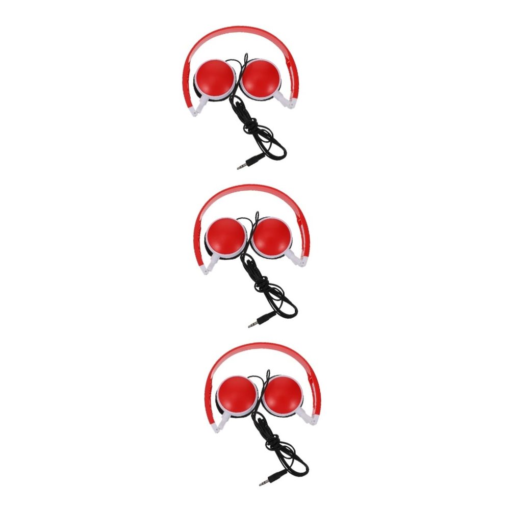 Angoily 3pcs Headphones for Boys and Girls -Mounted Earphones Mic Student Headphones Music Headset for Boy Girl