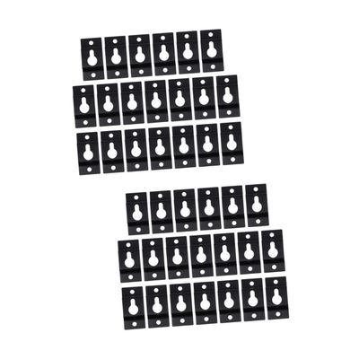 Angoily 40pcs Heavy Duty Keyhole Hangers Iron Wall Brackets for Wall Mounted Speaker Flush Mount Design for Art Pictures and Mirrors Resistant and Easy to Install