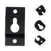 Angoily 40pcs Heavy Duty Keyhole Hangers Iron Wall Brackets for Wall Mounted Speaker Flush Mount Design for Art Pictures and Mirrors Resistant and Easy to Install view 4
