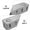 Angoily 2pcs Grey Socket Organizer Box for Desk and Home Storage Space-Saving Design for and Data Cables view 2