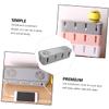 Angoily 2pcs Grey Socket Organizer Box for Desk and Home Storage Space-Saving Design for and Data Cables view 3