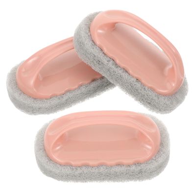 NOLITOY 6pcs Kitchen Scrub Brush Handle Ergonomic Cleaning Brushes for Bathroom and Furniture Design for Dirt Removal Household Cleaning Tools