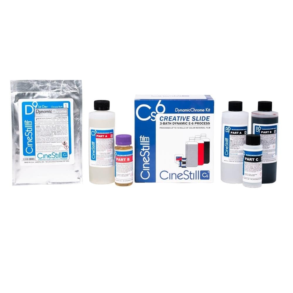 CineStill CS6 Creative Slide 3-Bath DynamicChrome Kit (E-6) for Color-Timing Slide Film, Reversal, and E-6 Compatible Film