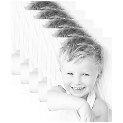 8x10 Cloud/Chantilly Custom Mat for Picture Frame with 4x6 Opening Size (Mat Only, Frame NOT Included) - 5 Pack