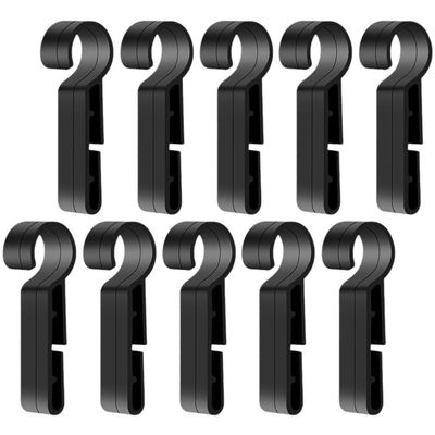 ULTECHNOVO 50 Pcs Helmet Clips for Headlamp,Headlamp Hook,hard hat Light Clip,Helmet Clip,Hard Hat Accessory