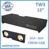 Generic 2019-2024 Sierra Crew Cab 12"" Dual Sub Box Subwoofer Enclosure TW3 view 2