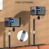 Adjustable Projector Stand, Adjustable 24CM to 40CM 360 Degree Rotation Bedside Sofa Stand, Saves Space Organize Wires Bed Headboard Desktop Stand for Presentations, Home Cinema view 4