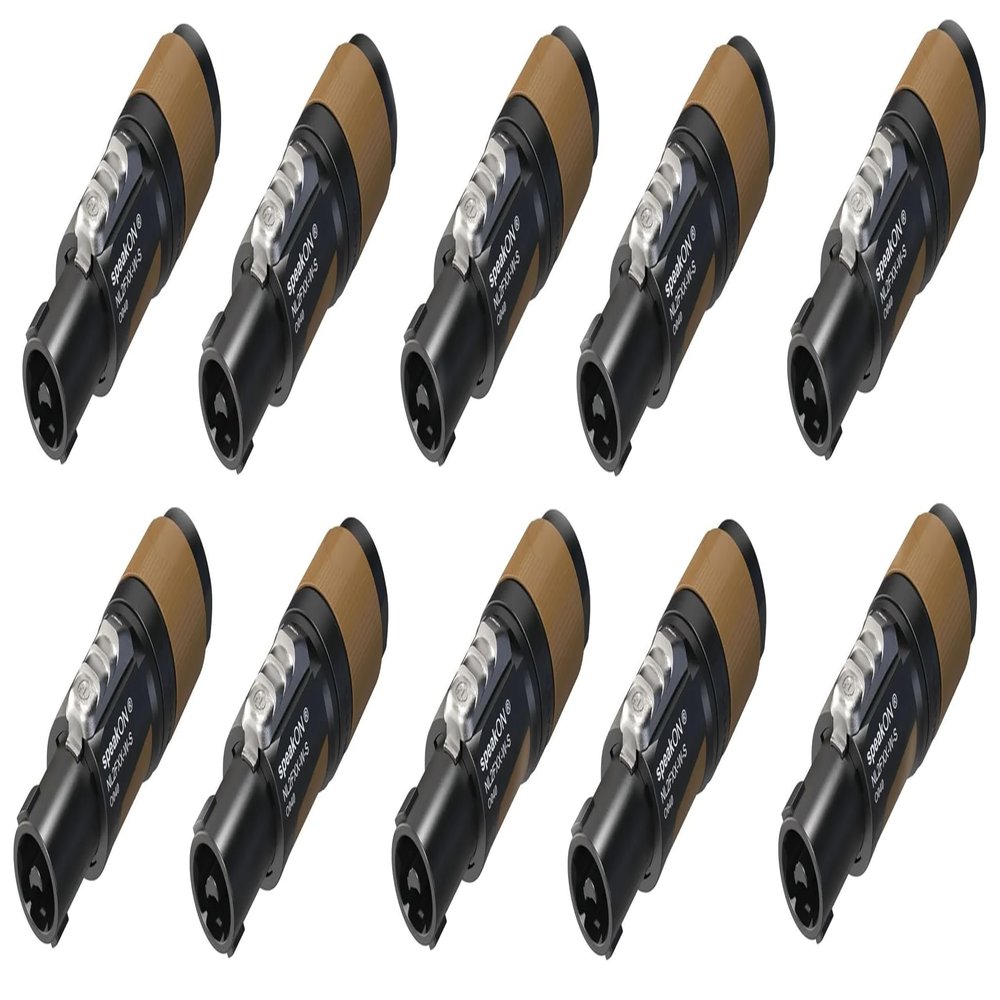 10 Neutrik SpeakOn NL2FXX-W-S 2 Pole Inline Female Locking Speaker Connector, Replaces The Now Discontinued NL2FX