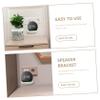 DOITOOL 2pcs Smart Loudspeaker Rack for Echo Wall-Mounted Storage Bracket Voice Box Holder for Home Office and Hotel Use Stylish Design Easy Installation view 2