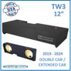 2019-2024 Sierra Extended Cab 12" Dual Sub Box Subwoofer Enclosure TW3 view 2