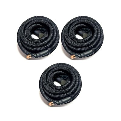 225FWY Big 3 Upgraded Custom Color 1/0/4 AWG Gauge Copper Snakeskin Braided Sleeving Cable Alternator Wire (Black, 4 ga.)