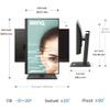 BenQ GW2490T Computer Monitor 24" 100Hz FHD 1920x1080p | IPS | Eye-Care Tech | Low Blue Light | Anti-Glare | Adaptive Brightness | Height and Tilt Adjustable | Built-in Speakers | DisplayPort | HDMI view 2