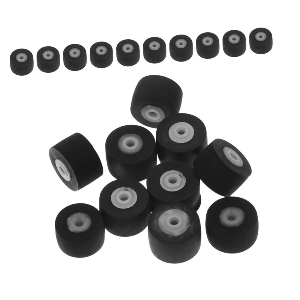 SOLUSTRE 20pcs Portable Audio Cassette Player Pinch Roller Replacement Bearing Wheels for Recorder Machine Easy Installation Compatible with Cassette and VCR Players