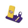 SOAR NCAA 4-in-1 Wireless Charging Docking Station: Fast Charge for iPhone, Apple Watch, Air Pods & Apple Pencil, LSU Tigers view 1