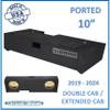 2019-2024 Sierra Double Cab Truck Sub Box 10" Dual Ported Subwoofer Enclosure view 2