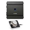 Alpine S-A60M S-Series Mono subwoofer Amplifier 600 watts RMS x 1 at 2 ohms with RUX-H01 Bass Knob view 1
