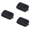 Uonlytech 3pcs Mobile Power Storage Box for Data Cable and Charger Shockproof Hard Disk Organizer Bag Pressure Case for Earbuds and Accessories Black view 1