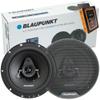 BLAUPUNKT BPS-ES650 6.5" 3-Way Slim Car Speaker 120W with Grilles Sound, Space-Saving Design, Durable  Pair Bundle with Gravity Magnet Phone Holder view 1