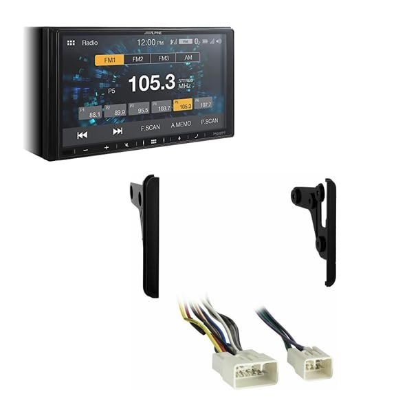 Alpine ILX-W670 7 inch Car Receiver Bundle with Metra 70-1761 Radio Wiring Harness Compatible with Lexus 1987-12 and Metra 95-8202 DDIN in-Dash Mounting Kit Compatible with Toyota 2000-06 (3 Items)