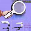 EDCWDTYYEC Magnifying Glass Read Repair Led Desktop with Folding Hand 5.5 Inch Lens with Light Reading Magnifier Magnifying view 2