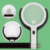 EDCWDTYYEC Magnifying Glass Read Repair Led Desktop with Folding Hand 5.5 Inch Lens with Light Reading Magnifier Magnifying view 3